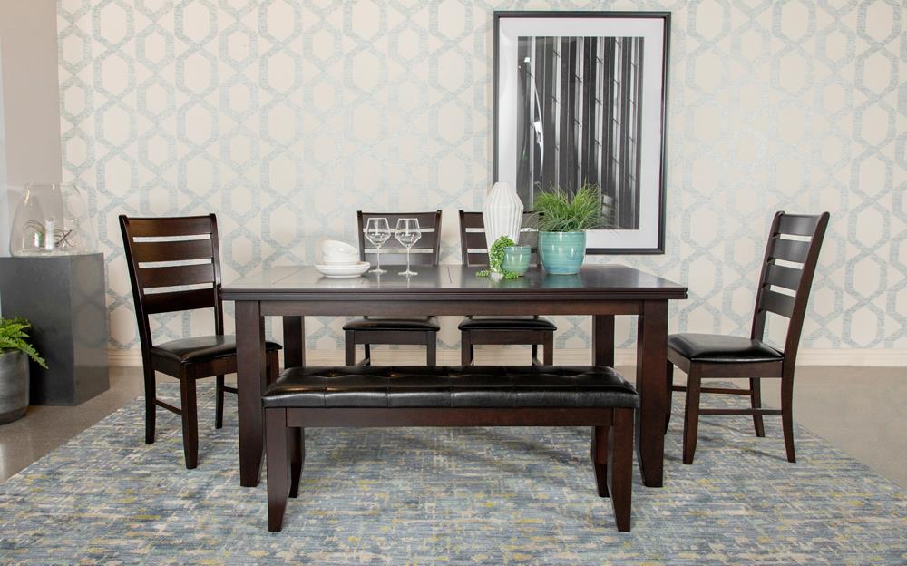 Dalila Dining Room Set Cappuccino and Black image