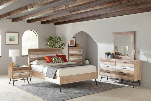 Marlow 4-piece Eastern King Bedroom Set Rough Sawn Multi image