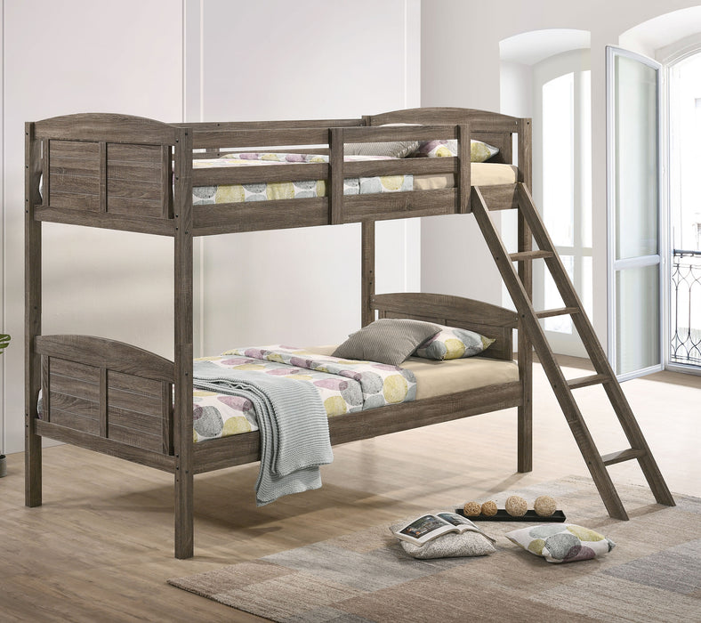 Flynn Bunk Bed Weathered Brown image