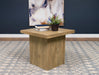 Devar Square Engineered Wood End Table Mango image