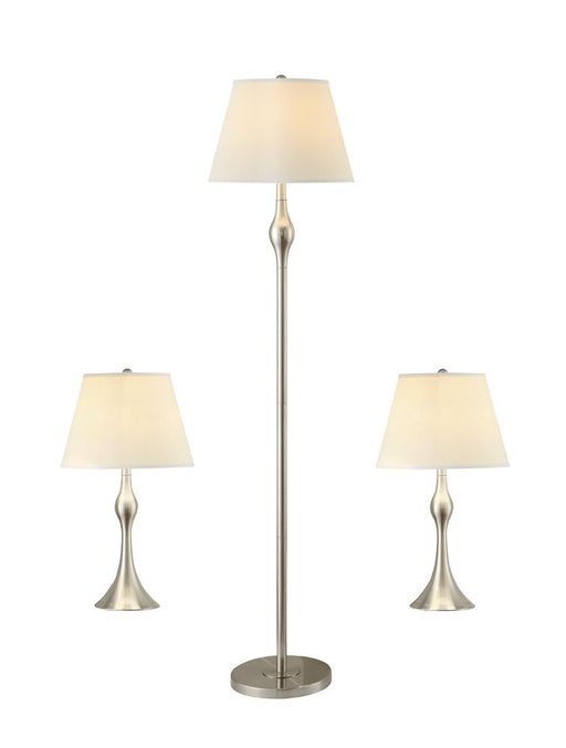 Griffin 3-piece Slender Lamp Set Brushed Nickel image