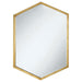 Bledel Hexagon Shaped Wall Mirror Gold image