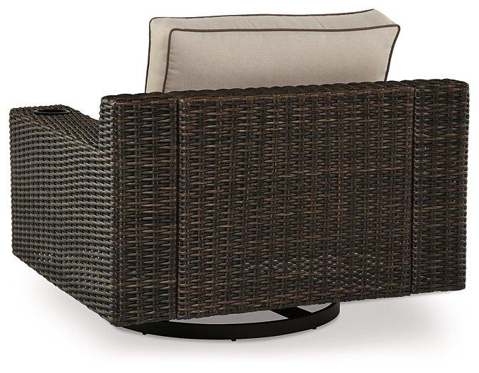 Coastline Bay Outdoor Swivel Lounge with Cushion