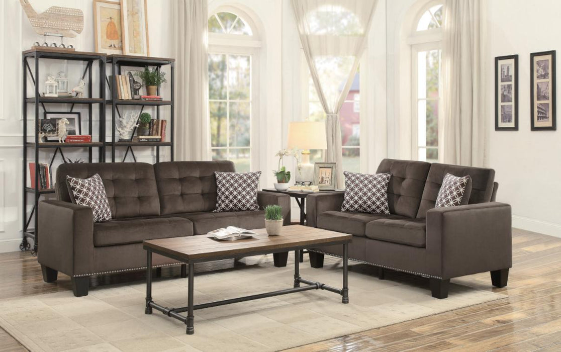 Lantana Loveseat in Chocolate 9957CH-2